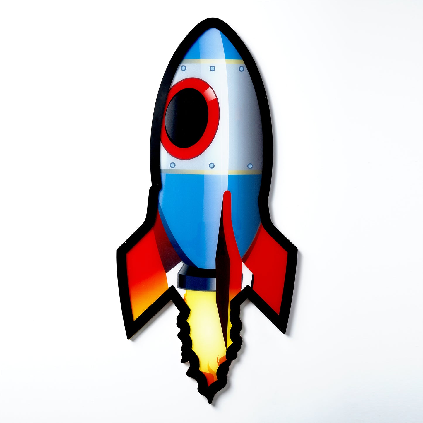 Ultra Thin Emoji LED Light Up Sign- Rocket Ship