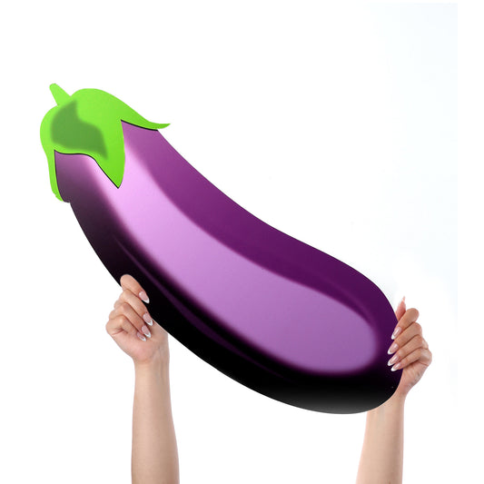 Printed Emoji Sign- Eggplant