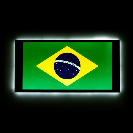 Ultra Thin LED Light Up Flag- Brazil