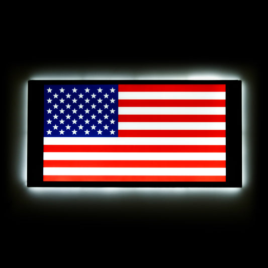 Ultra Thin Light Up Flag- USA