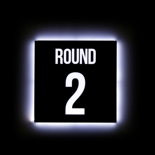 Ultra Thin Light Up Bottle Service Sign- Round 1-3