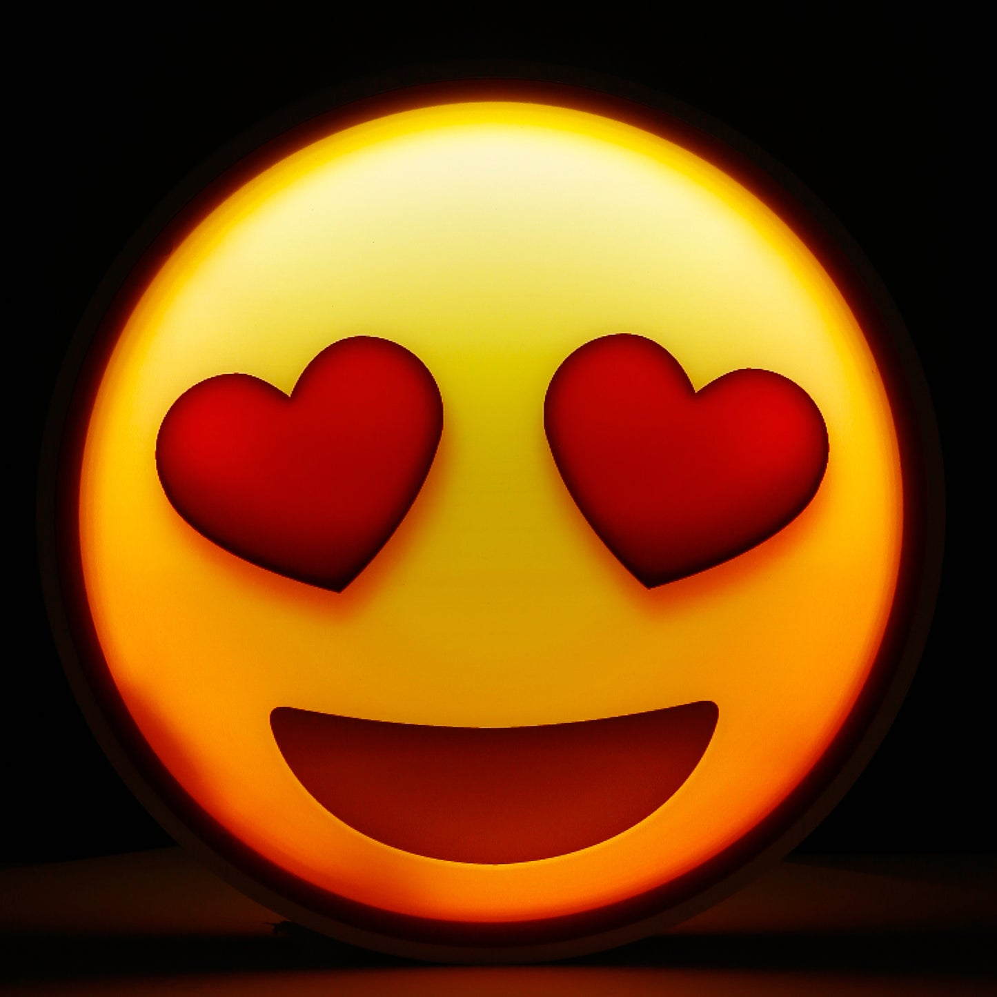 Premium Emoji Light Up Prop- Heart Eyes