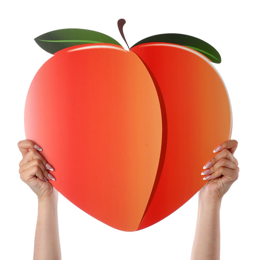 Printed Emoji Sign- Peach