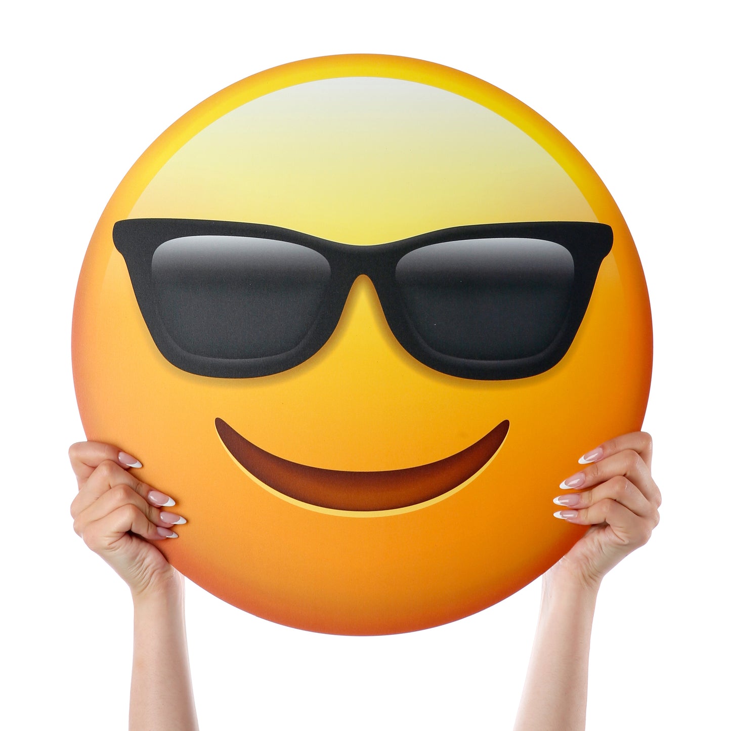 Printed Emoji Sign- Sunglasses Head