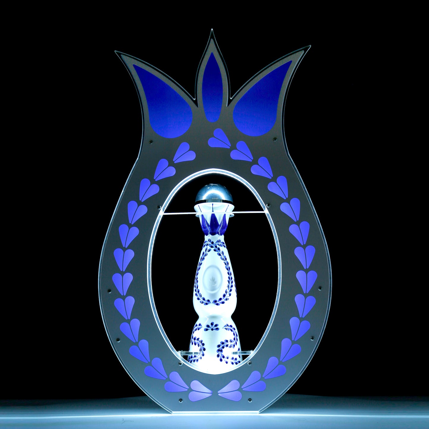 Universal Light Up Bottle Presenter- Azul